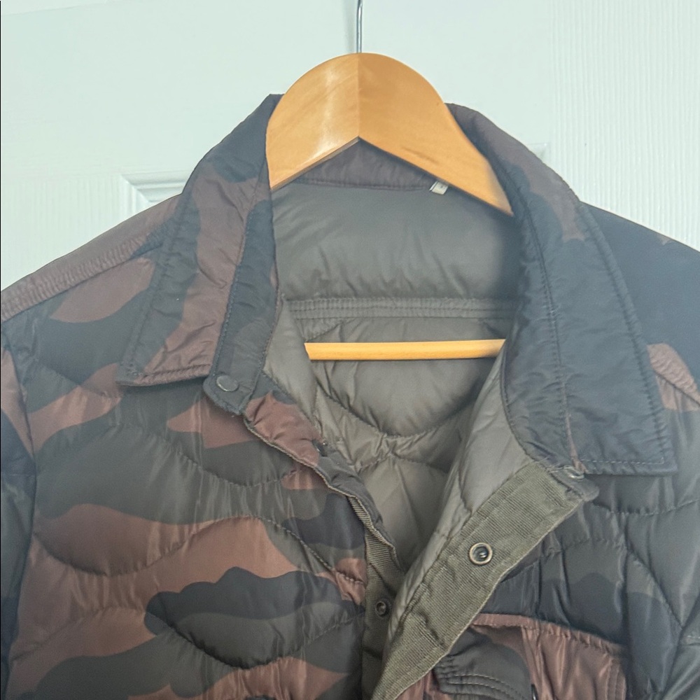 Moncler Men's Brown Camouflage Puffer Jacket